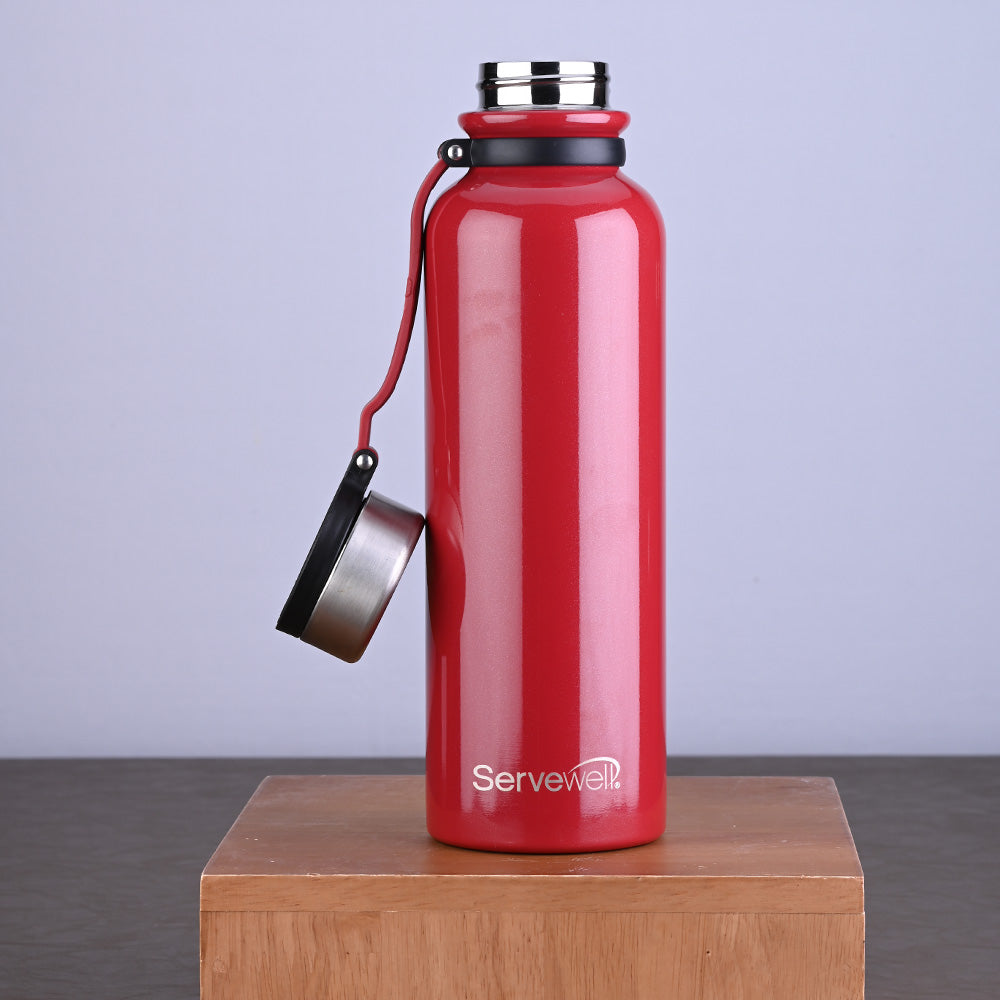 Laguna SS Vacuum Bottle 600 ml - Black and Red