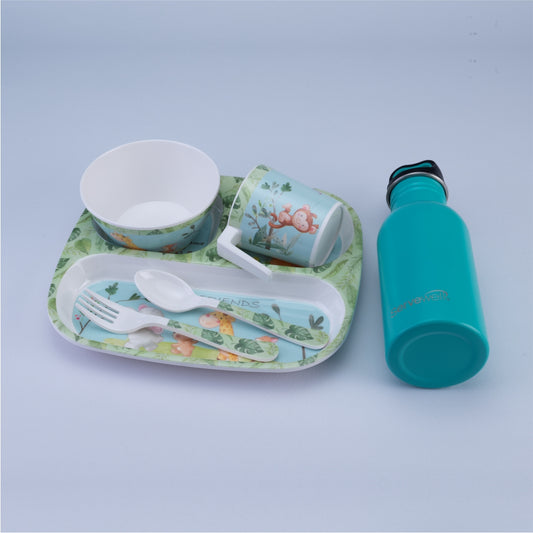 6 pc Kids Set Captain Teal - Jungle