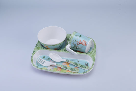 6 pc Kids Set Captain Teal - Jungle