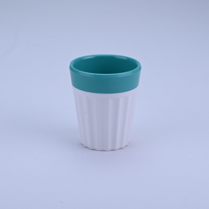 6 pc 2 Tone Chai Glass Set