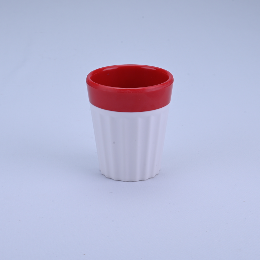 6 pc 2 Tone Chai Glass Set