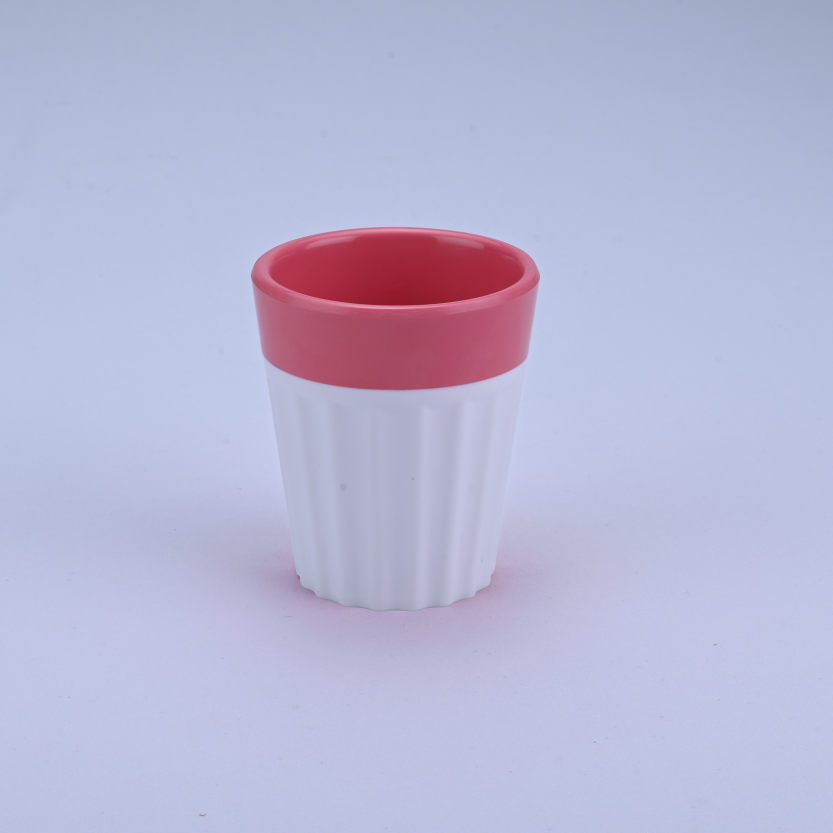 6 pc 2 Tone Chai Glass Set