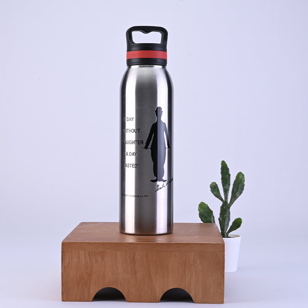 Oslo SS Vacuum Bottle 720 ml - Charlie Chaplin Steel