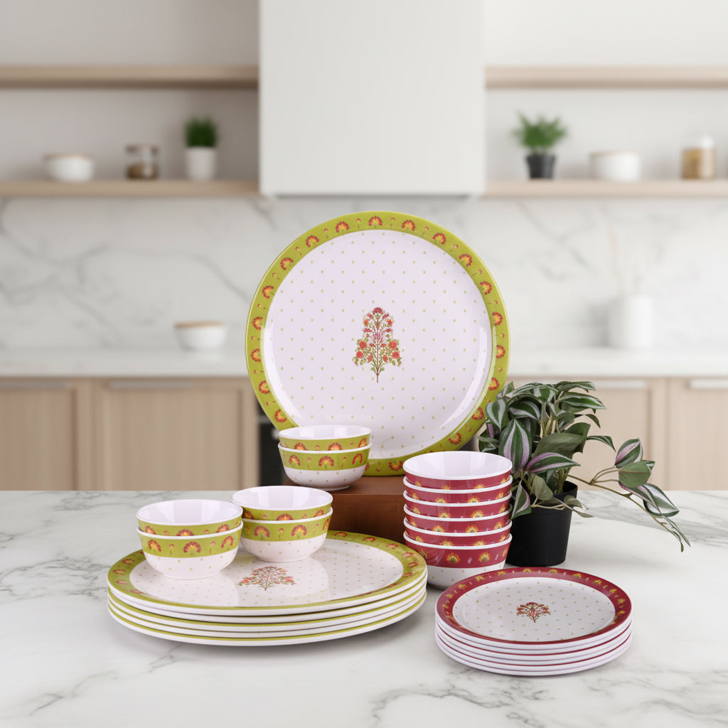 24pc Dinner Set: Bageecha