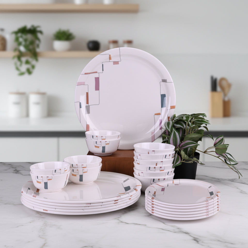 24pc Dinner Set: Cityscape