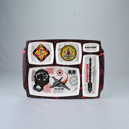 3 pc Rect Plate, Mug & Bowl Set - Fighter