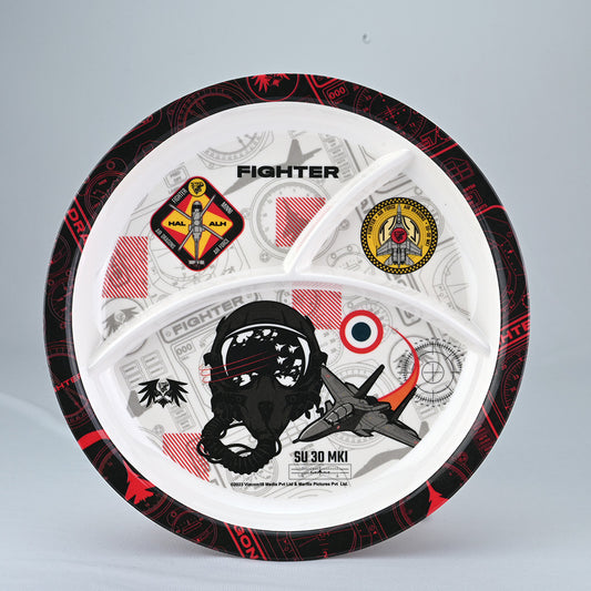 3 pc Rd Plate, Mug & Bowl Set - Fighter