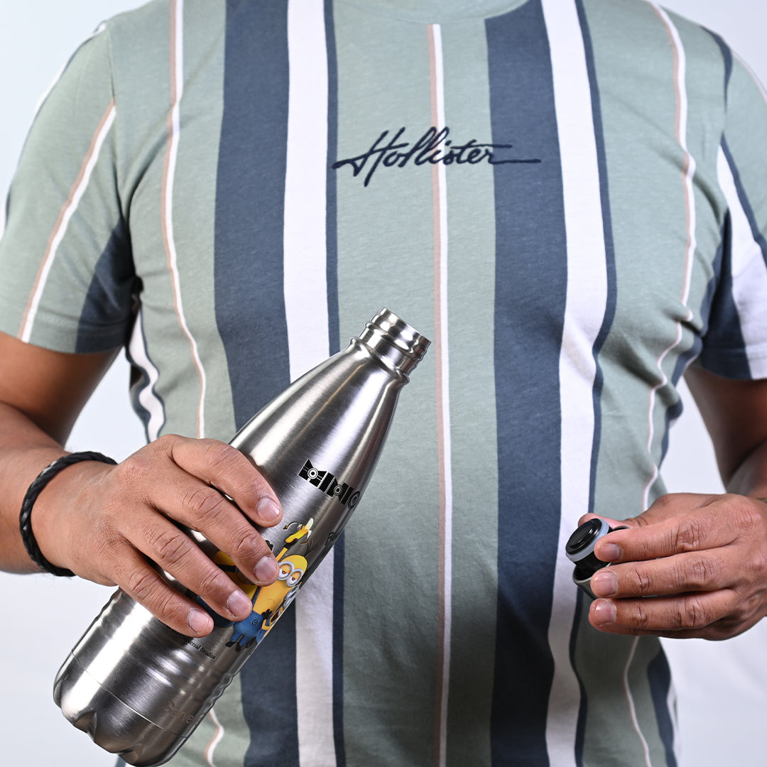 Indus - SS Vacuum Bottle 750 ml - Happiness Is… Steel