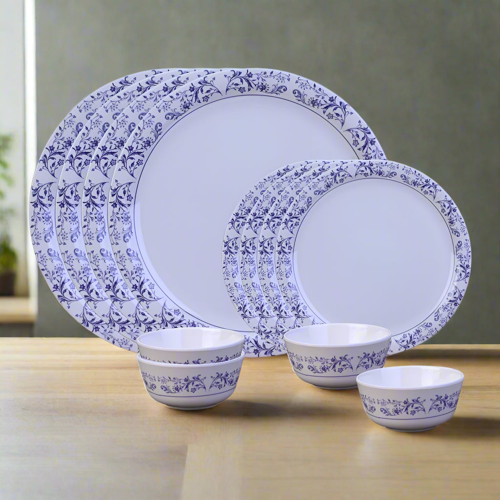 12 pc Dinner Set Rnd - Blue Pottery
