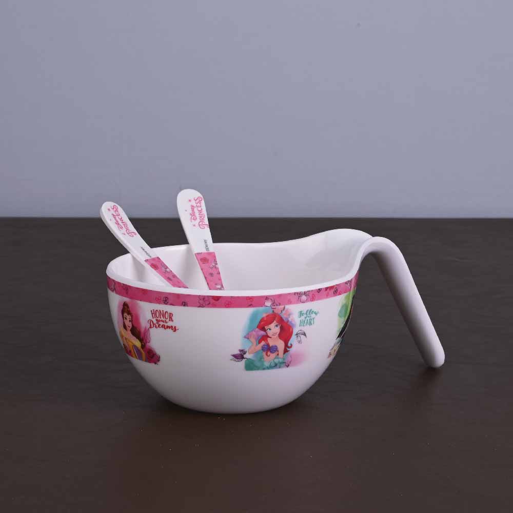 3 pc Maggie Bowl Fork & Spoon Set - Princess