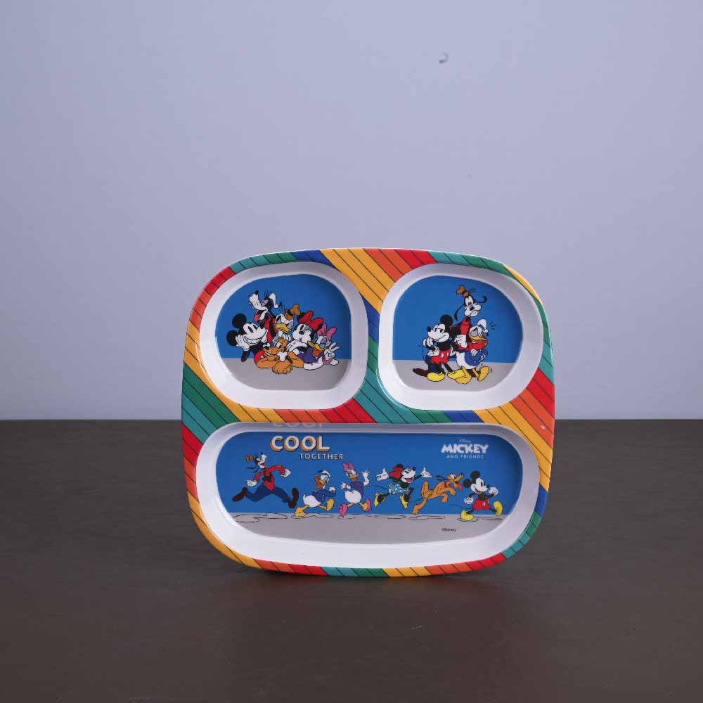 3pc 3 Partition (Rect): Mickey