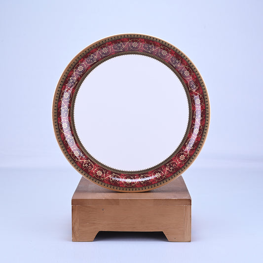 6 pc Dinner Plate Set Rnd Gold 28 cm - Leela