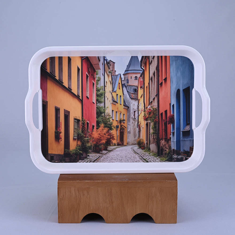 3 pc Tray Set Handy - Welcome