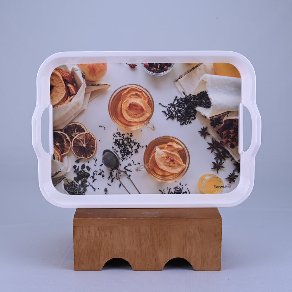 3 pc Tray Set Handy - Lemon Tea