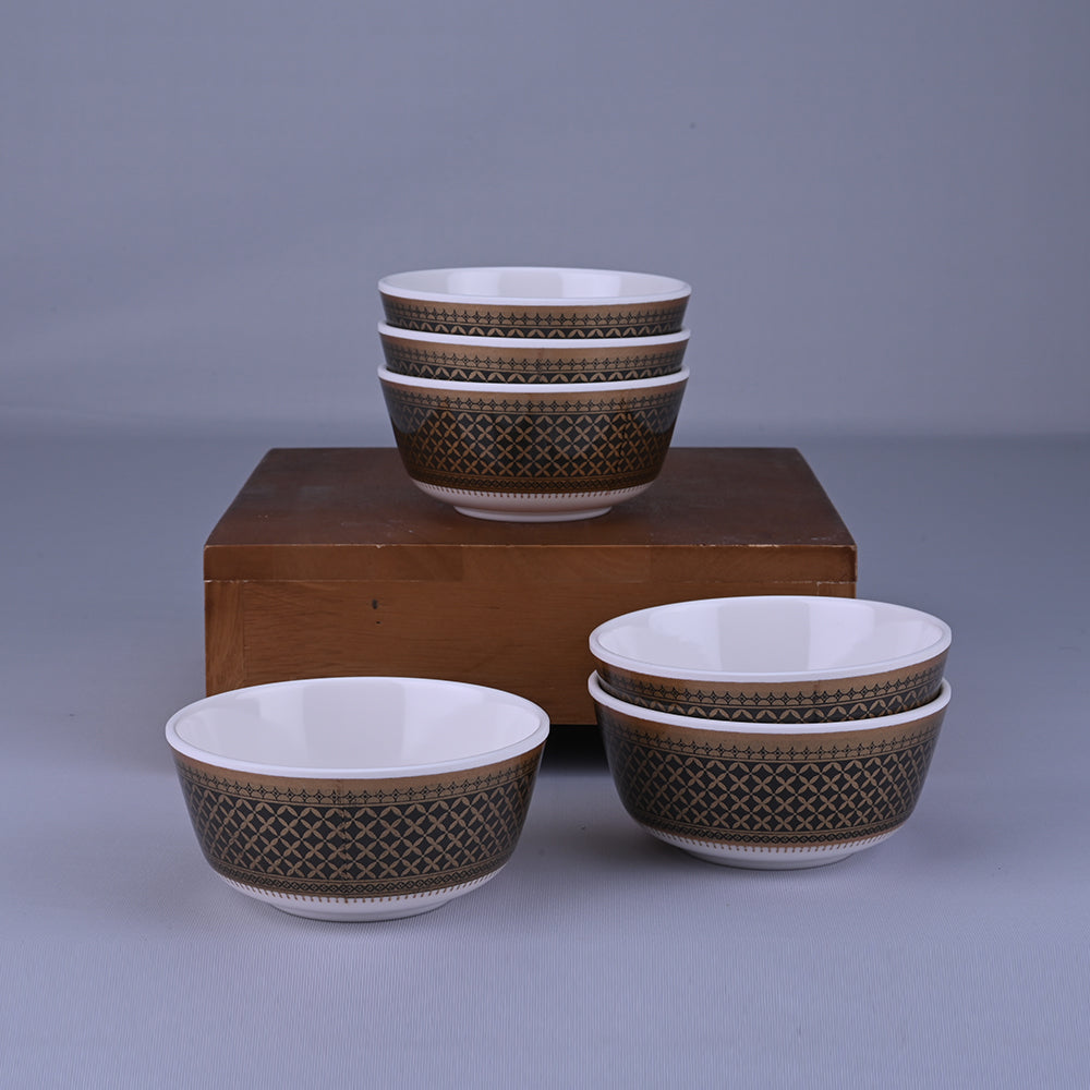 18 pc Dinner Set Rnd Gold - Heera