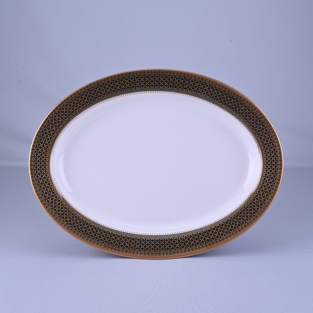 31 pc Dinner Set Rnd Gold - Heera
