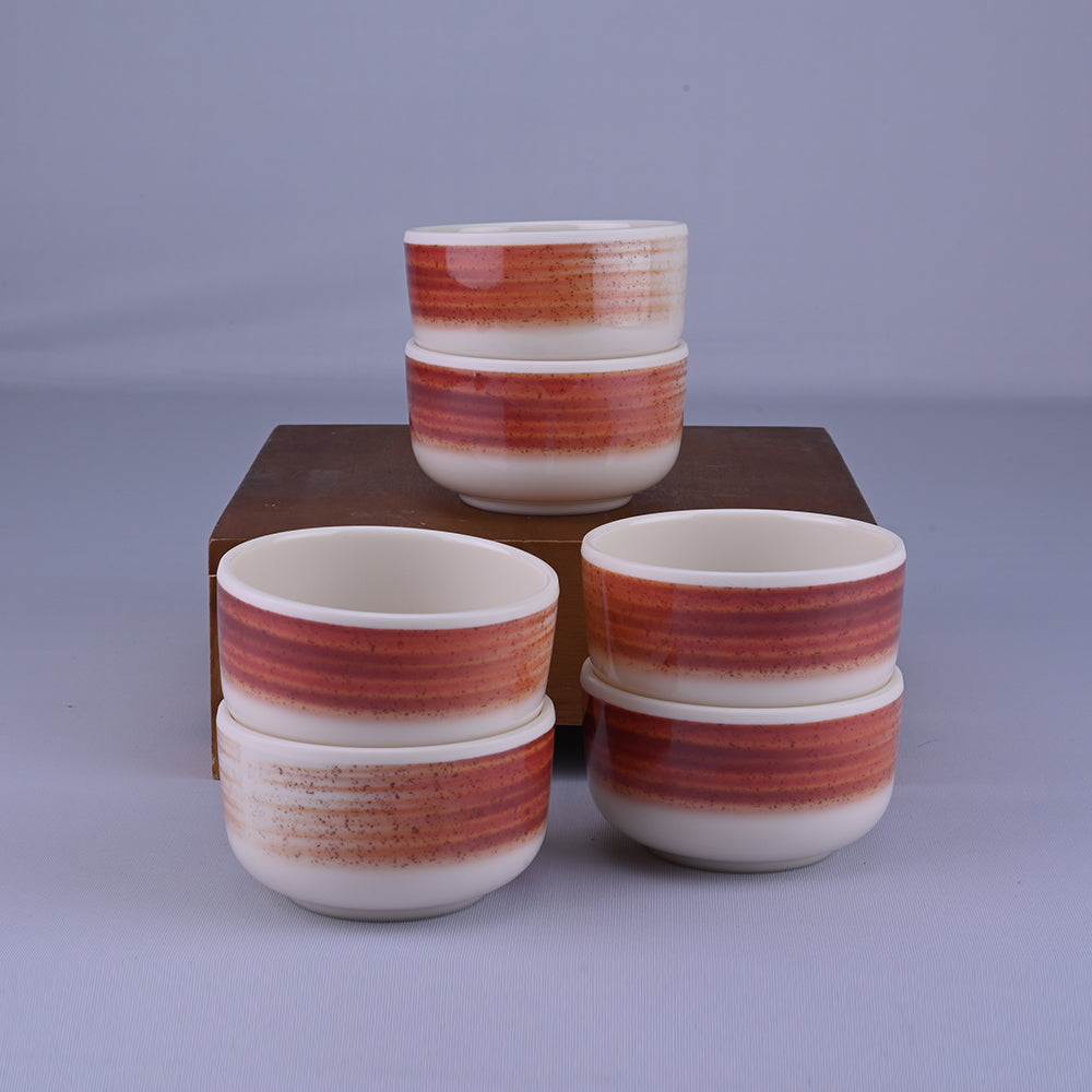 18 pc Dinner Set Dome - Spin (Cream Base)