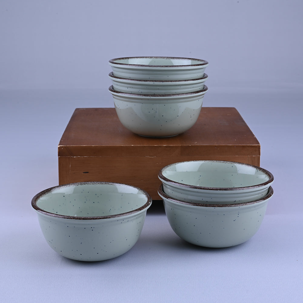 18 pc Dinner Set Gravel - Dot Green