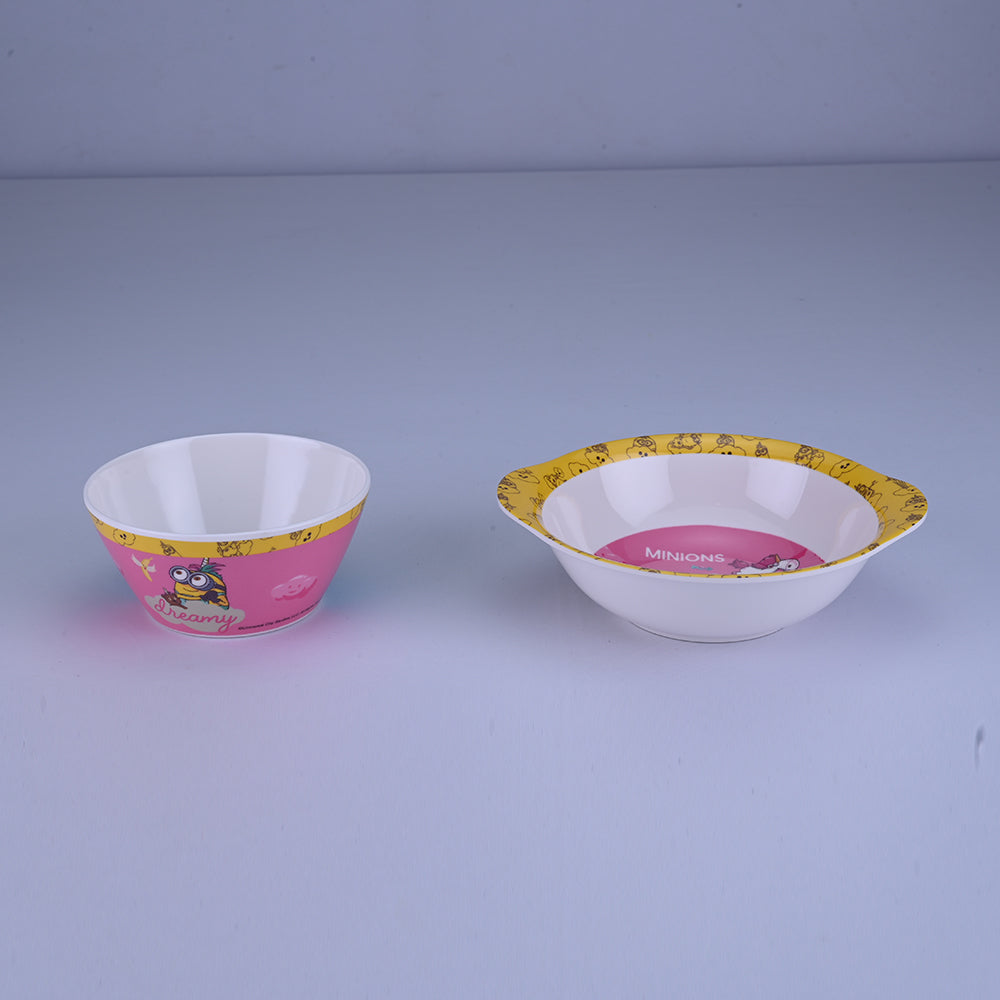 2 pc Bowl Cone & Handle Set - Minions
