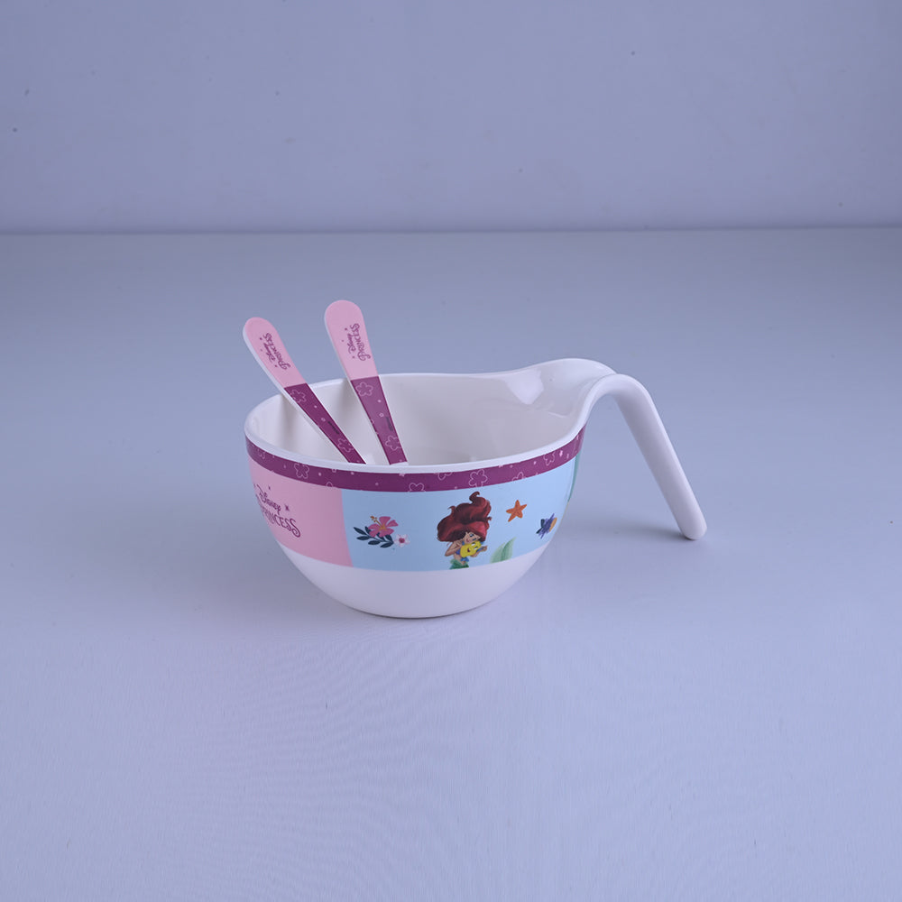 3 pc Maggie Bowl Fork & Spoon Set - Princess