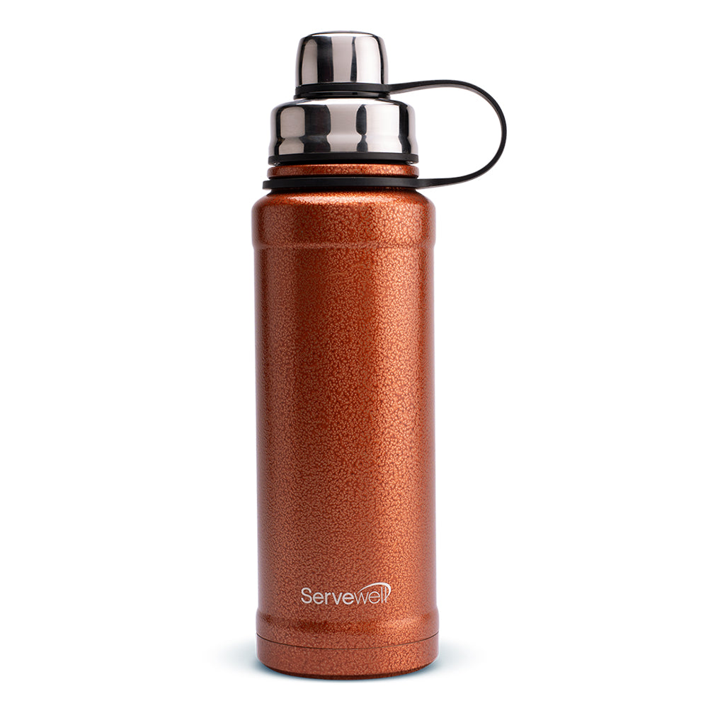 Atlanta SS Vacuum Bottle 600 ml - Green and Orange