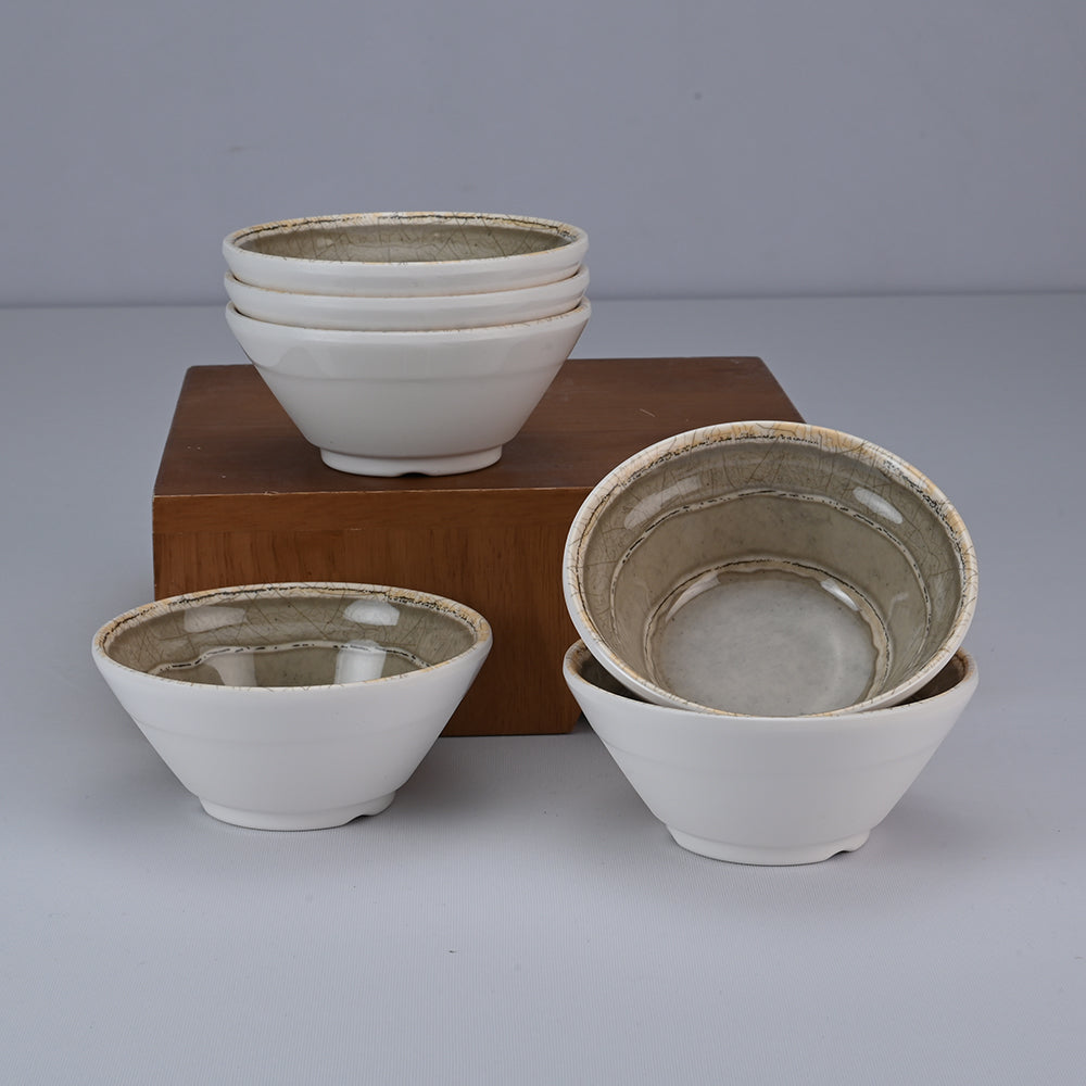 6 pc Soup Bowl Set 12.5 cm - Ancient Sand