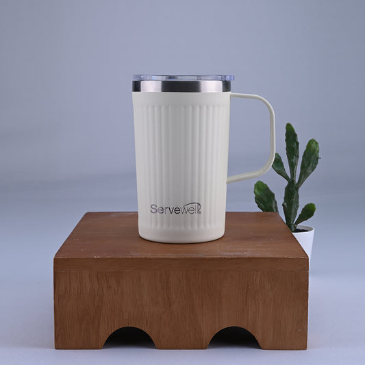 Coffee Mug SS Vacuum Bolt 450 ml - Ivory