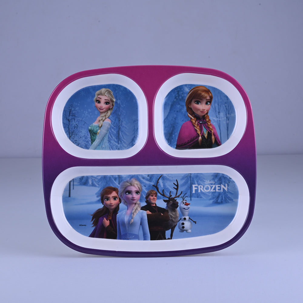 3 pc Rect 3Plate Fork & Spoon Set - Frozen