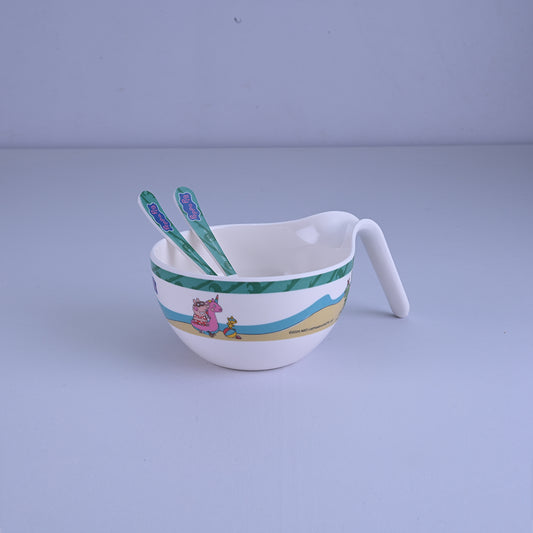 3 pc Maggie Bowl Fork & Spoon Set - Peppa Pig