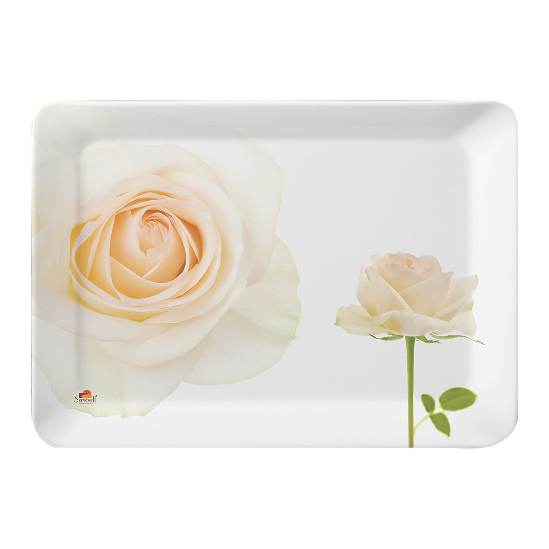 3 pc Stylo Trays Set - White Rose