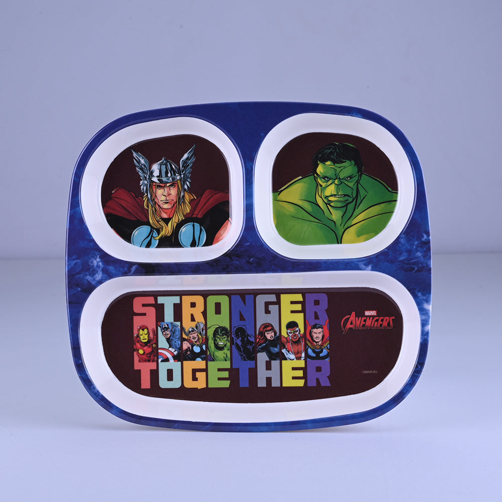 3 pc Rect 3Plate Fork & Spoon Set - Avengers