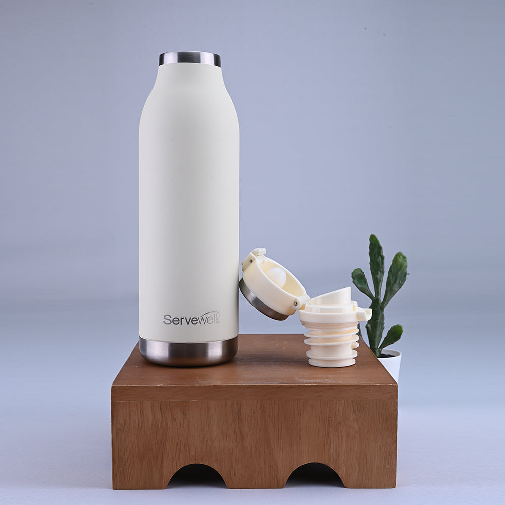 Victoria SS Vacuum Bottle 750 ml - Ivory