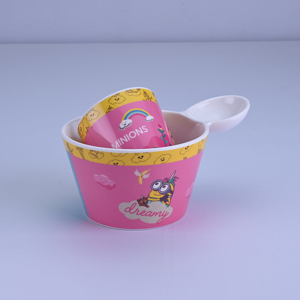 2 pc Fries Bowl & Glass Set - Minions