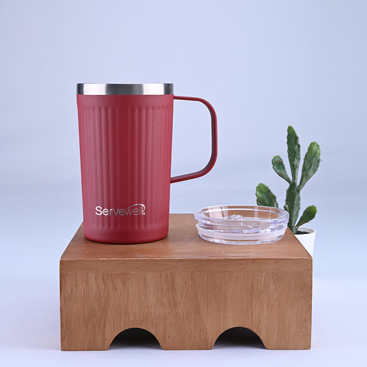 Coffee Mug SS Vacuum Bolt 450 ml - Cherry