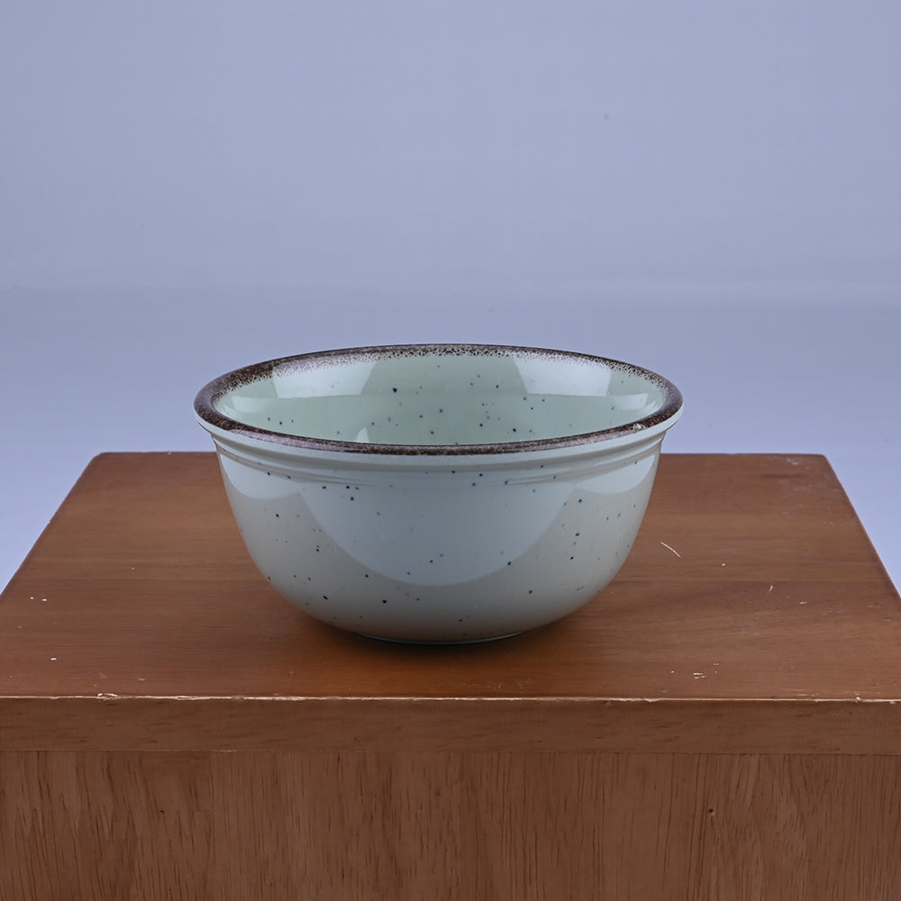 6 pc Veg Bowl Set Gravel 10.5 cm - Dot Green