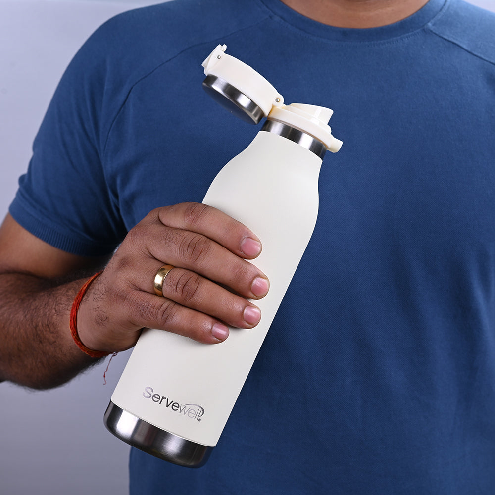 Victoria SS Vacuum Bottle 750 ml - Ivory