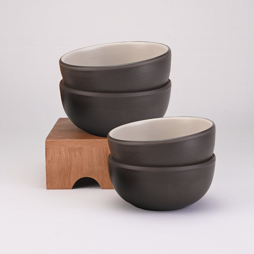 31 pc Dinner Set 2Tone - Terraclay + Brown