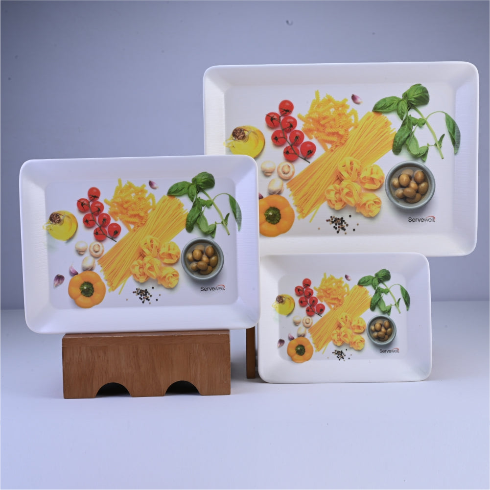 3 pc Tray Set Twin Persian - Marinara