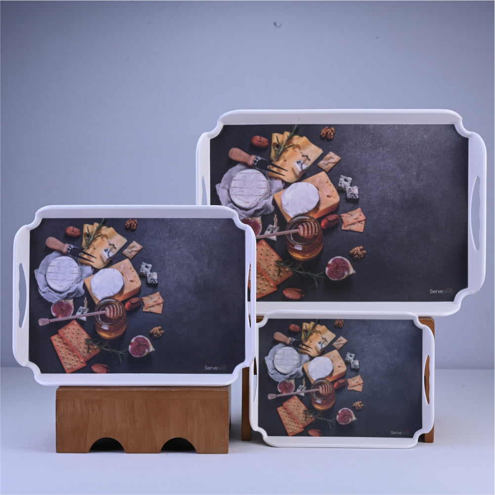 3 pc Tray Set Elegant - Graze