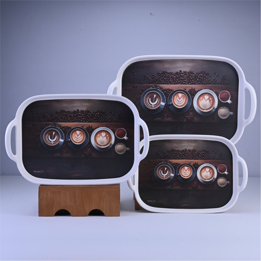 3 pc Tray Set Friendly - Joe