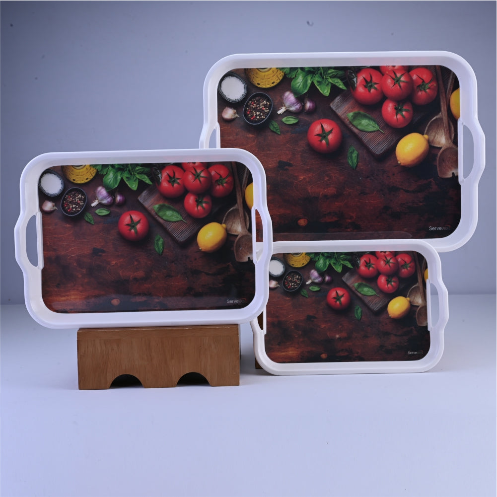 3 pc Tray Set Handy - Salad