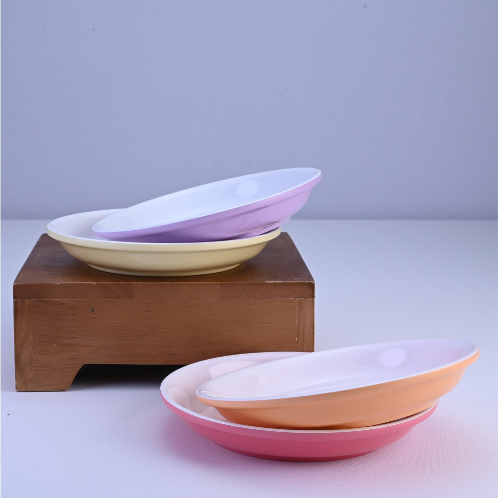 4 pc Snack Plate Set 17 cm Twin - Multi