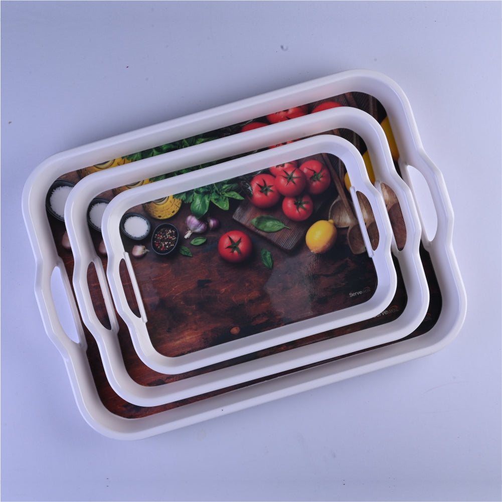 3 pc Tray Set Handy - Salad