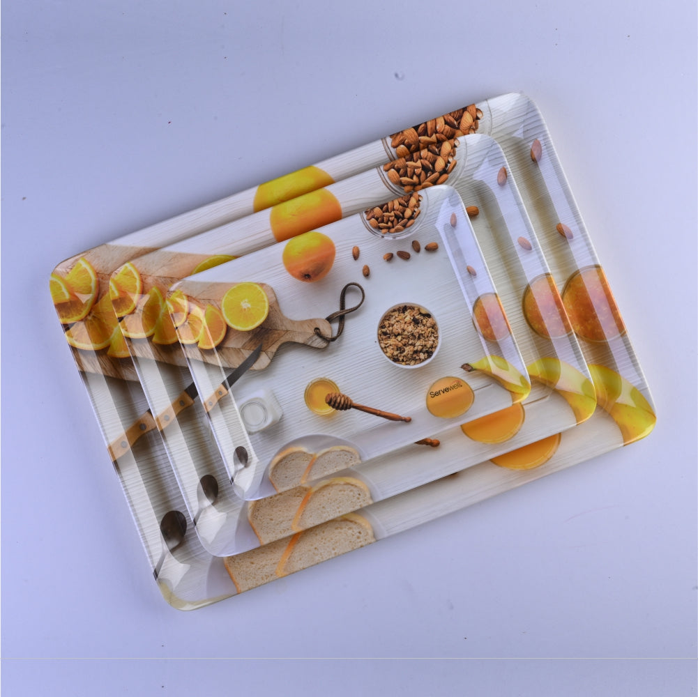 3 pc Tray Set Twin Stylo - Cereal