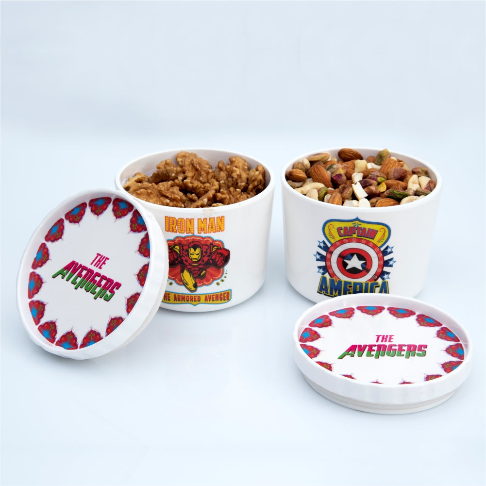 4 pc Elegant Jar Set 500 ml - Avengers