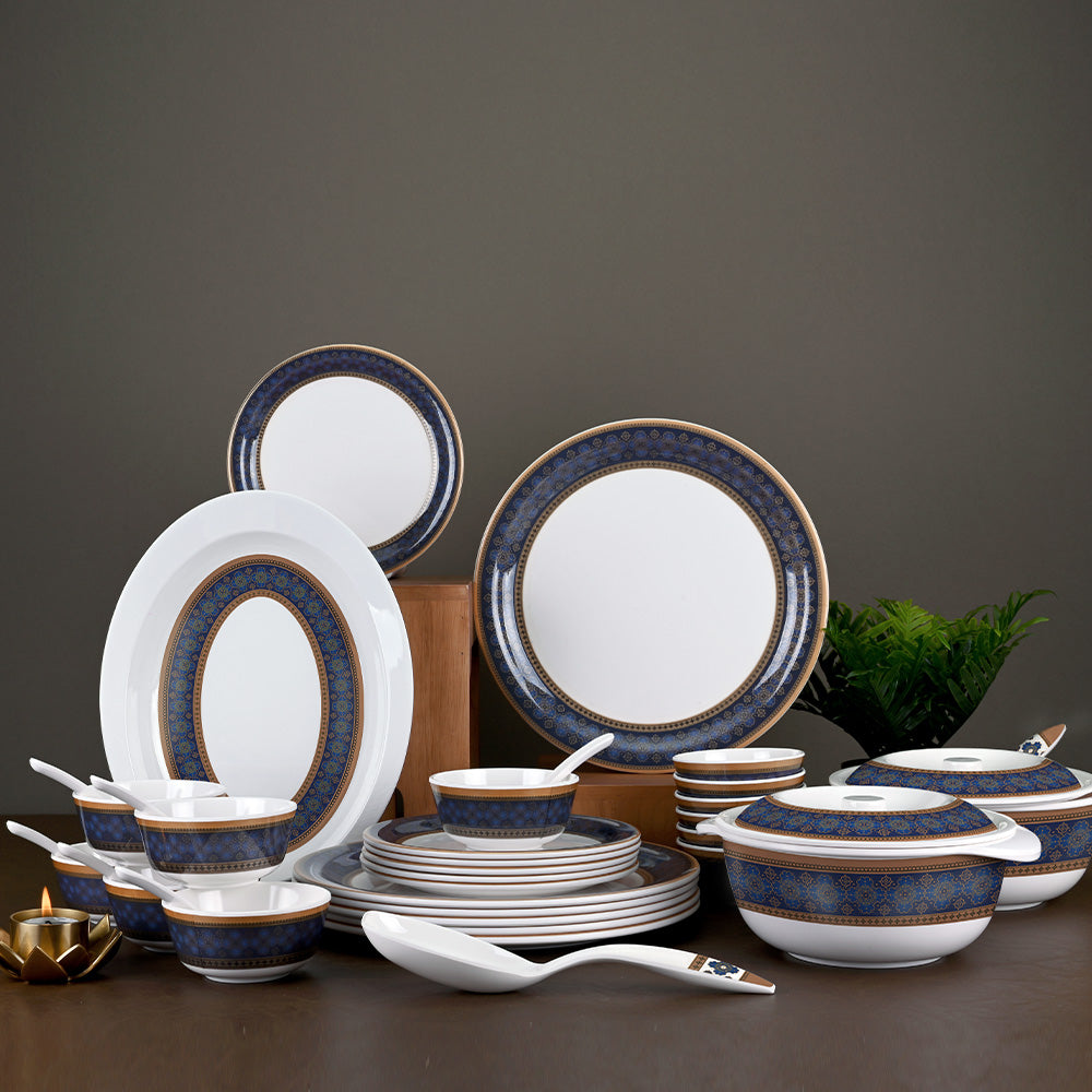 31 pc Dinner Set Gold - Daawat – Servewell Dinnerware