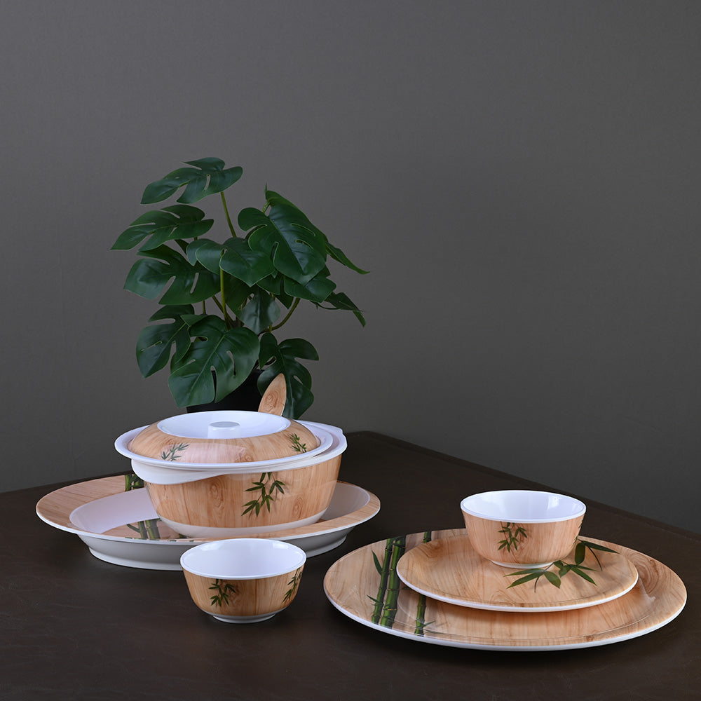 31 pc Dinner Set - Bamboo Delight