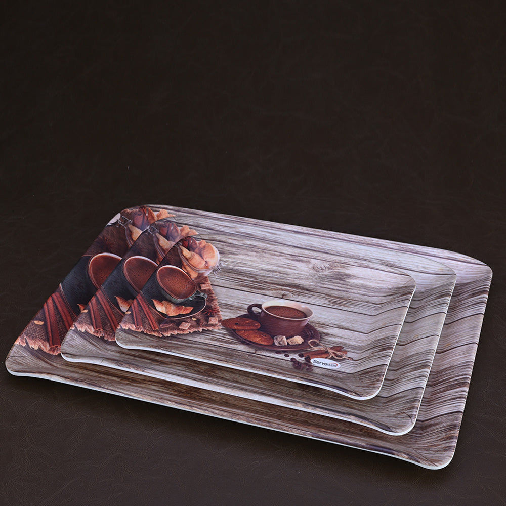 3pc Persian Trays Set: Coffee & Cookie
