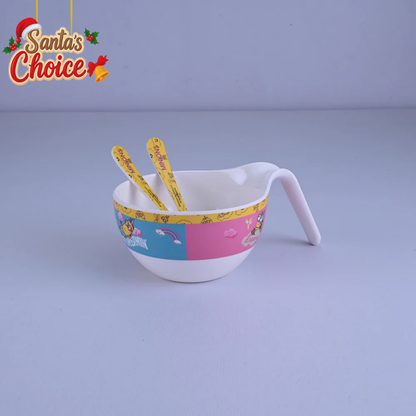 3 pc Maggie Bowl Fork & Spoon Set - Minions