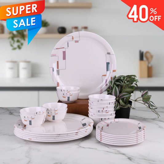 24pc Dinner Set: Cityscape